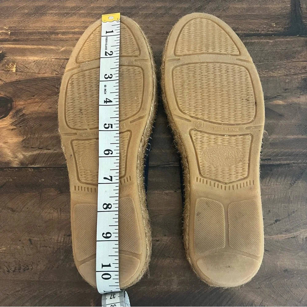 Navy Canvas Espadrille Slip-On Loafers